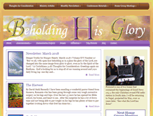 Tablet Screenshot of beholdinghisglory.com